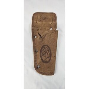 Vintage Leather Toy Cap‎ Holster Cowboy Western Single Sheath 1950s 60s